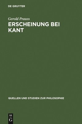 bokomslag Erscheinung Bei Kant