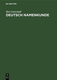 bokomslag Deutsch Namenkunde