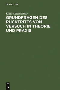 bokomslag Grundfragen Des Rcktritts Vom Versuch in Theorie Und PRAXIS