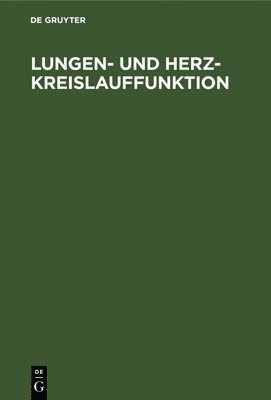 bokomslag Lungen- Und Herz-Kreislauffunktion