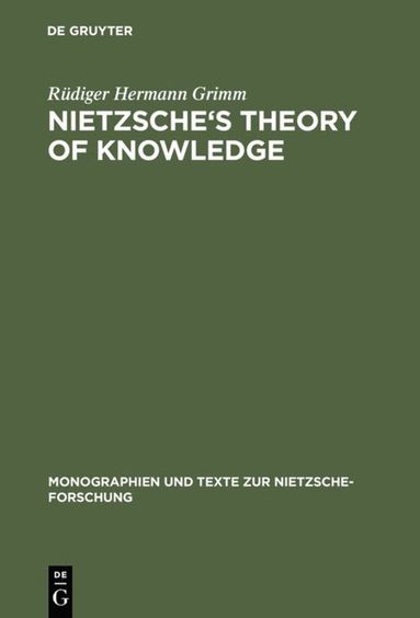 bokomslag Nietzsche's Theory of Knowledge