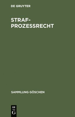 bokomslag Strafprozeßrecht