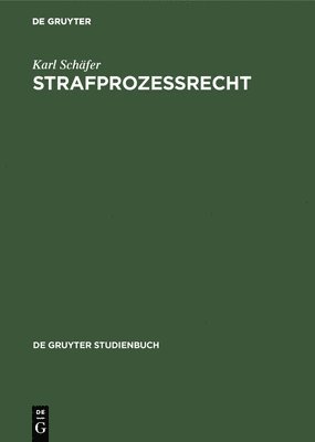 bokomslag Strafprozeßrecht