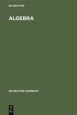 Degruyter - Algebra, Inbunden