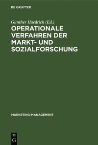 bokomslag Operationale Verfahren der Markt- und Sozialforschung