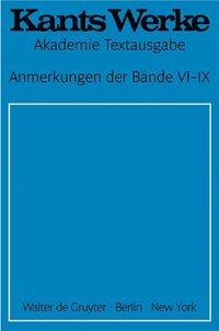 bokomslag Anmerkungen Der Bände VI-IX