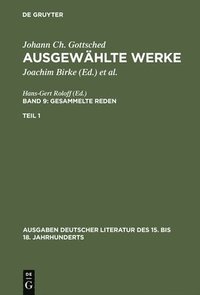 bokomslag Ausgewhlte Werke, Bd 9/Tl 1, Ausgaben deutscher Literatur des 15. bis 18. Jahrhunderts Band 9/Teil 1