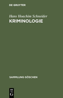 bokomslag Kriminologie