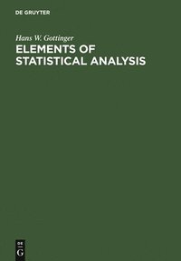 bokomslag Elements Of Statistical Analysis