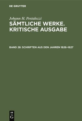 Schriften aus den Jahren 1826-1827 1