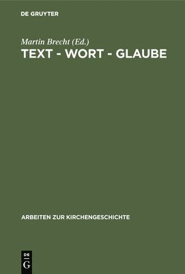 bokomslag Text - Wort - Glaube