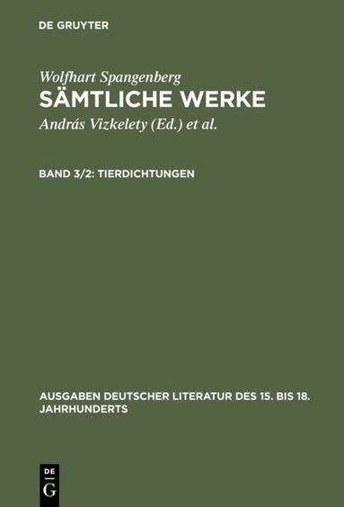 Wolfhart Spangenberg, András Vizkelety - Tierdichtungen, Inbunden