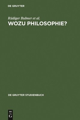 bokomslag Wozu Philosophie?