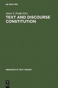 bokomslag Text and Discourse Constitution