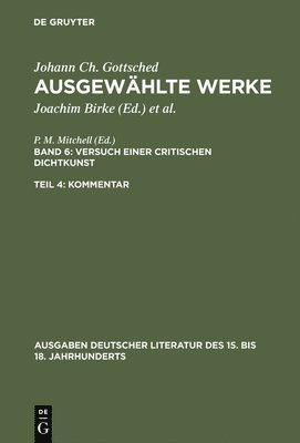 Ausgewhlte Werke, Bd 6/Tl 4, Kommentar 1