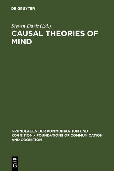 Steven Davis - Causal Theories of Mind, Inbunden