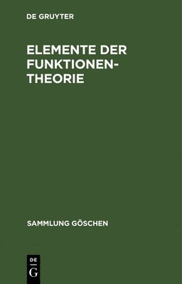 bokomslag Elemente der Funktionentheorie