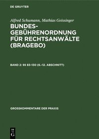bokomslag §§ 83-130 (6.-12. Abschnitt)