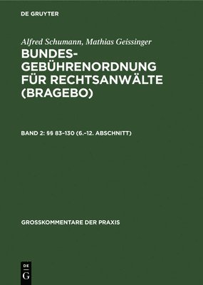 bokomslag §§ 83-130 (6.-12. Abschnitt)