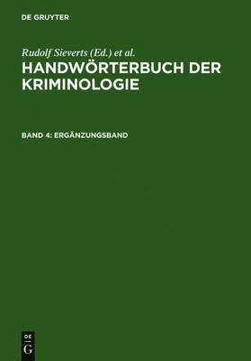 Rudolf Sieverts, Hans J Schneider - Ergänzungsband, Inbunden