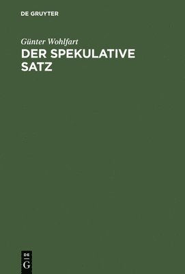 bokomslag Der spekulative Satz