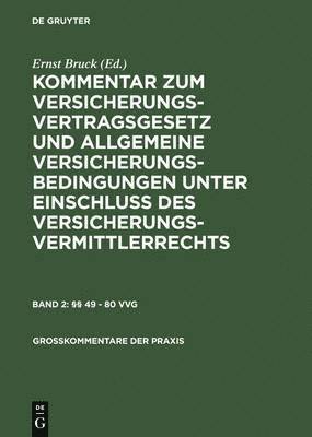 Hans Möller, Hans Möller - §§ 49-80 Vvg, Inbunden