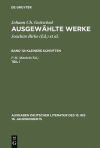 bokomslag Ausgewhlte Werke, Bd 10/Tl 1, Ausgaben deutscher Literatur des 15. bis 18. Jahrhunderts Band 10/Teil 1