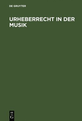 bokomslag Urheberrecht in der Musik