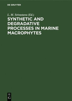 Synthetic and Degradative Processes in Marine Macrophytes: Proceedings of a Conference Held at Bamfield Marine Station Bamfield, Vancouver Island, Bri