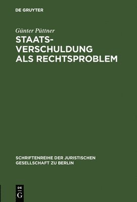 bokomslag Staatsverschuldung als Rechtsproblem