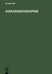bokomslag Agrargeographie