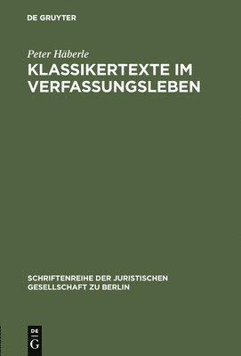 Klassikertexte im Verfassungsleben 1