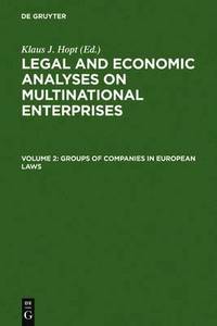 bokomslag Groups of Companies in European laws / Les groupes de socits en droit europen
