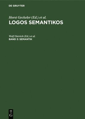 Wolf Dietrich, Horst Geckeler - Semantik, Inbunden