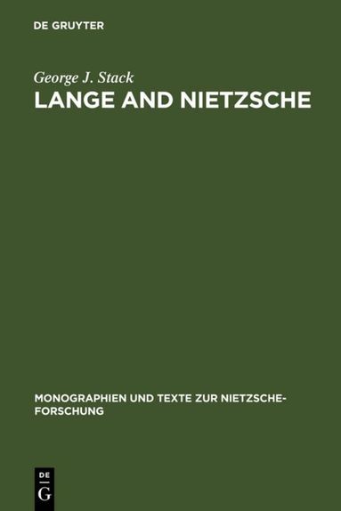 George J. Stack - Lange and Nietzsche, Inbunden