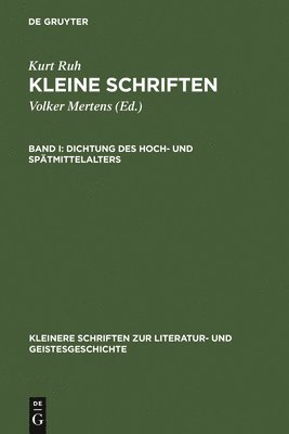 Kurt Ruh, Volker Mertens - Dichtung des Hoch- und Spätmittelalters, Inbunden