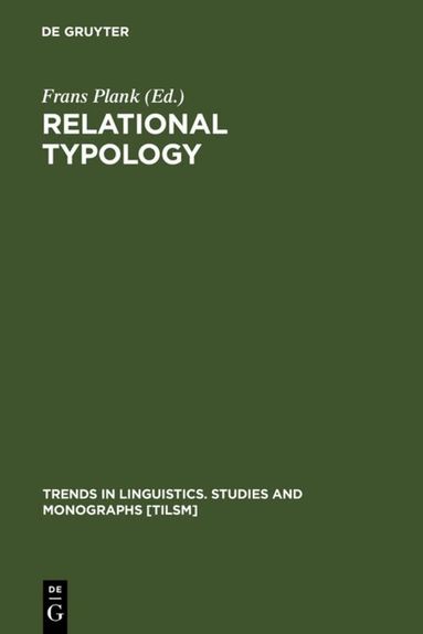 Frans Plank - Relational Typology, Inbunden