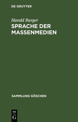 bokomslag Sprache der Massenmedien