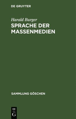 bokomslag Sprache Der Massenmedien