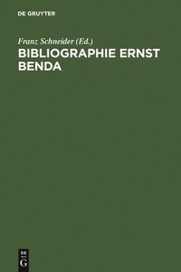 bokomslag Bibliographie Ernst Benda