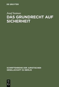 bokomslag Das Grundrecht auf Sicherheit