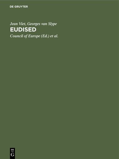 Jean Viet, Georges van Slype, Council of Europe, Commission of the European Communities - Eudised, Inbunden
