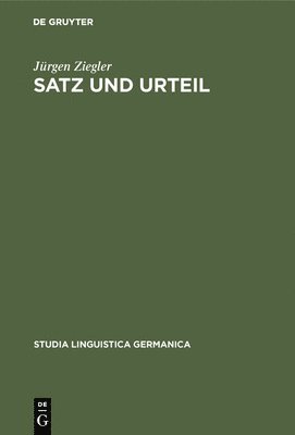 bokomslag Satz und Urteil