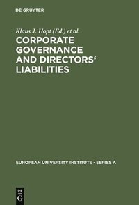 bokomslag Corporate Governance and Directors' Liabilities