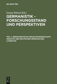 bokomslag Germanistische Sprachwissenschaft, Didaktik der Deutschen Sprache und Literatur