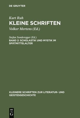 bokomslag Scholastik Und Mystik Im Spatmittelalter