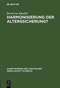 bokomslag Harmonisierung der Alterssicherung?