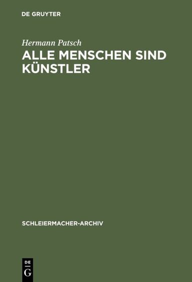 Hermann Patsch - Alle Menschen sind Künstler, Inbunden
