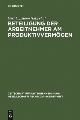 Beteiligung der Arbeitnehmer am Produktivvermgen 1