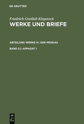Friedrich Gottlieb Klopstock, Elisabeth Höpker-Herberg - Apparat 1, Inbunden